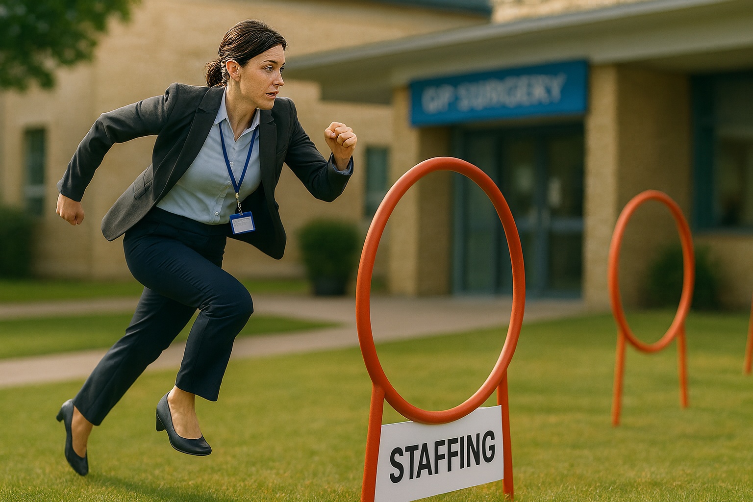 gp practice manager jumping through hoops